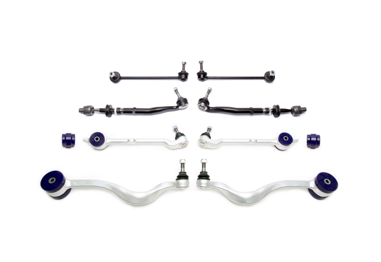 Draagarmen set met PU bussen passend voor BMW 5 serie E39 sedan en touring model 1995 - 2003