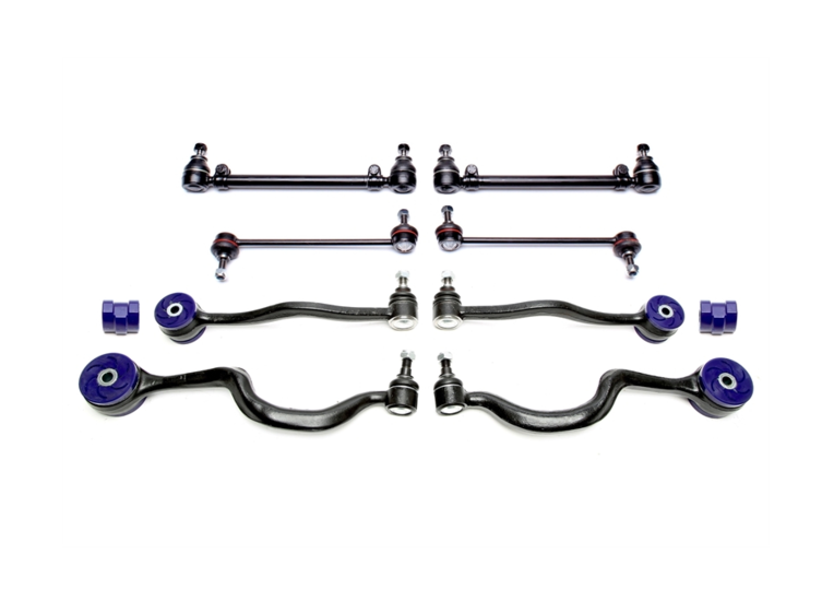 Draagarmen set voorzijde met PU bussen passend voor BMW 5 serie E34 sedan en touring