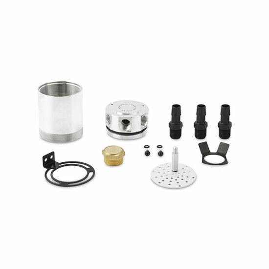 Mishimoto compact baffled oil catch can 3 port gepolijst - Image 3