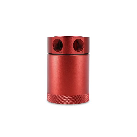 Mishimoto compact baffled oil catch can 2 port rood - Image 2