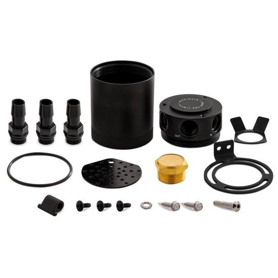Mishimoto compact baffled oil catch can 3 port zwart - Image 4