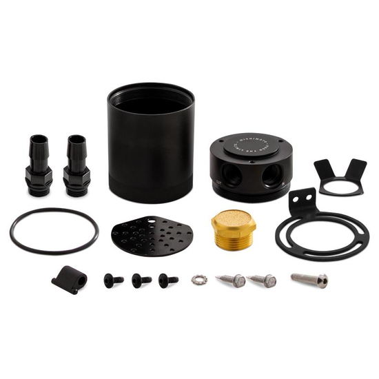 Mishimoto compact baffled oil catch can 2 port zwart - Image 4