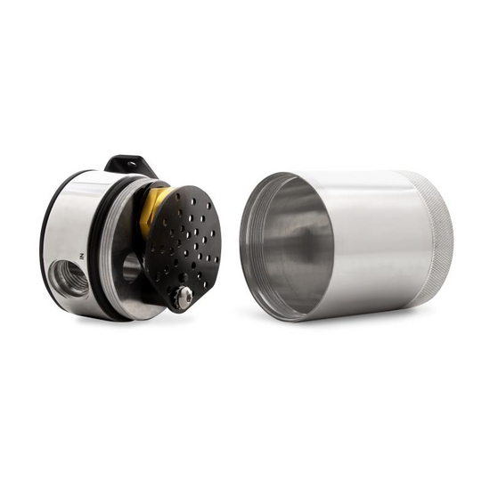 Mishimoto compact baffled oil catch can 2 port gepolijst - Image 3