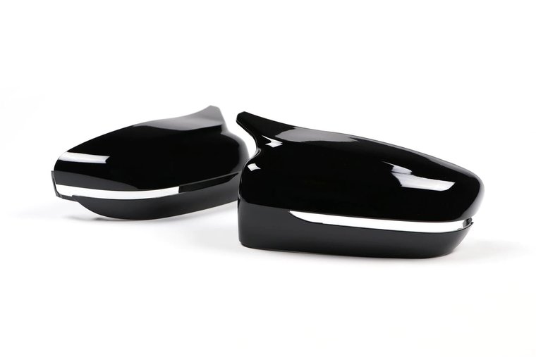 EVO look spiegelkappen glanzend zwart passend voor BMW G20 G21 G30 G31 G11 G12 G14 G15