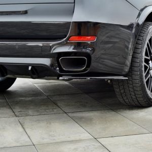 Splitters achterzijde glanzend zwart passend voor BMW X5 F15 met M pakket model 2013 - 2018