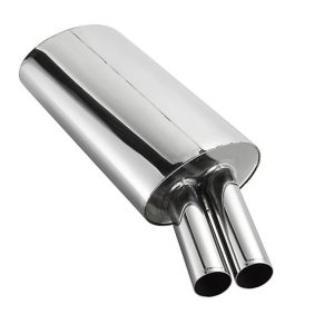 Eisenmann einddemper 2x70mm passend voor BMW 3 serie E30 325i sedan coupe cabrio touring