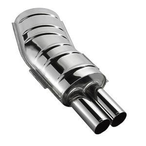 Eisenmann einddemper 2x76mm passend voor BMW 3 serie E36 sedan coupe cabrio touring 325i 328i