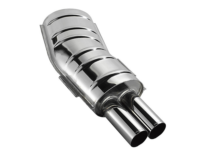 Eisenmann einddemper 2x76mm passend voor BMW 3 serie E36 sedan coupe cabrio touring 325i 328i