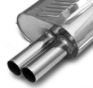 Eisenmann einddemper 2x83mm BMW 5 serie E60 E61 535d