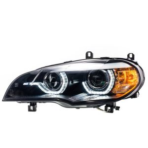 Angel eyes koplampen passend voor BMW X5 E70 model 2007 - 2010 zonder bochtverlichting