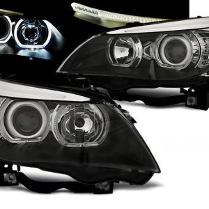 Angel eyes koplampen passend voor BMW 5 serie E60 en E61 model 2003 - 2007