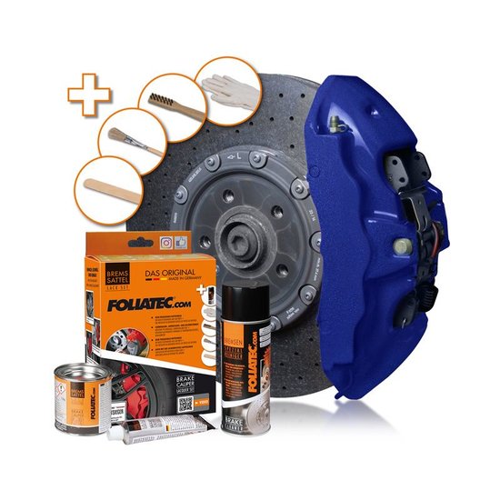 Foliatec Remklauwlakset - Performance Blauw glanzend - 3 Komponenten