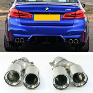 EVO look 4 uitlaten 90mm passend voor BMW 5 serie G30 G31 uitlaatsierstukken