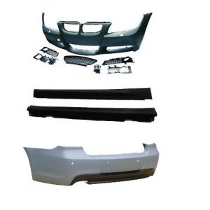 Sport look pakket passend voor BMW 3 serie E90 sedan model 2005 - 2008 met parkeersensoren rondom