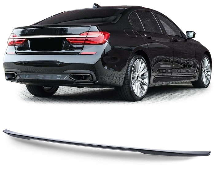 Achterspoiler glanzend zwart  passend voor BMW 7 serie G11 en G12 model 2015 - 2018