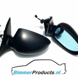 Sportlook spiegels elektrisch verstelbaar, verwarmd en elektrisch inklapbaar passend voor BMW 5 serie E39 sedan en touring