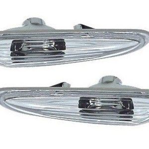 Witte zijknipperlichten passend voor BMW 1 serie E81, E82, E87 en E88 en BMW 3 serie E90, E91, E92 en E93, 5 serie E60 en E61, X1 E84 en X3 E83