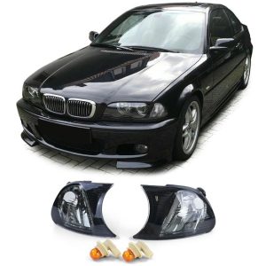 Knipperlichten helder smoke passend voor BMW 3 serie E46 coupe cabrio 2001 - 2003