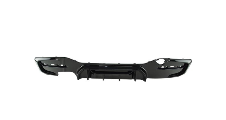 Competiton II diffuser glanzend zwart dubbel links passend voor BMW 1 Serie F20 LCI en F21 LCI - Image 2