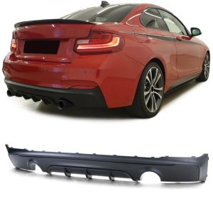 Diffuser mat zwart passend voor BMW 2 serie F22 en F23 M235i en M240i