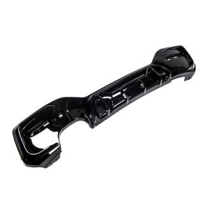 Competiton II diffuser glanzend zwart dubbel links passend voor BMW 1 Serie F20 LCI en F21 LCI