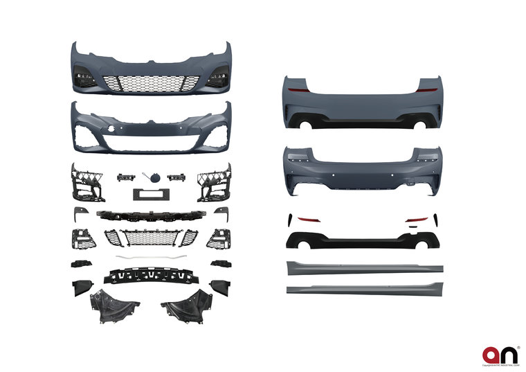 AN Premium sport look pakket zonder ACC passend voor BMW 3 serie G20 sedan model 2019 - 2022