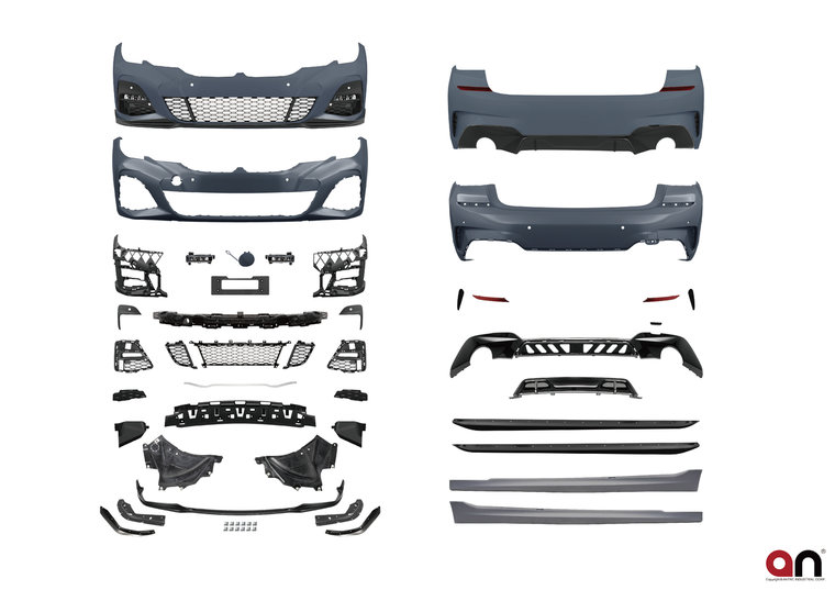 AN Premium performance look pakket zonder ACC passend voor BMW 3 serie G20 model 2019 - 2022