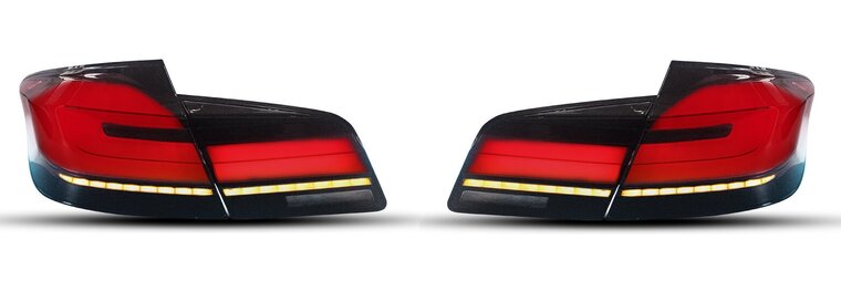 Achterlichten passend voor BMW 5 serie F10 in G30 LCI look