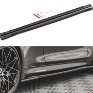 Sideskirt aanzets glanzend zwart passend voor BMW M3 F80, M4 F82 en M4 F83