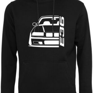 E36 hoodie zwart maat XXL