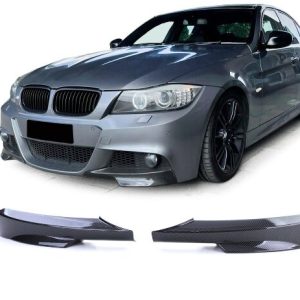 Splitters carbon look passend voor BMW 3 serie E90 LCI en E91 LCI  M pakket model 2008 - 2011