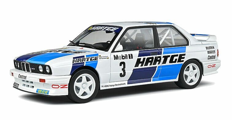 BMW M3 E30 Hartge Group A Adac rally Deutchland '90 #3 schaal 1:18 Solido