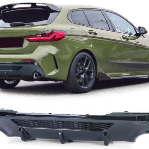 Performance look diffuser glanzend zwart passend voor BMW 1 serie F40 M135i