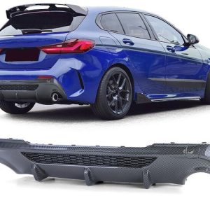 Performance look diffuser carbon look passend voor BMW 1 serie F40 M135i