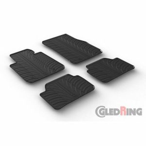 Rubber matten passend voor BMW 1 serie F20/F21 2011 - 2019 vierdelig en montageclips