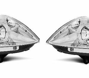 Angel eyes koplampen chroom passend voor BMW Z4 E85 en Z4 E86 met halogeen koplampen