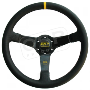 QSP stuur leder 70mm diep zwart