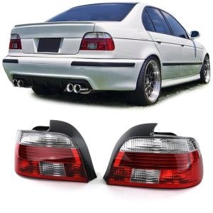 Achterlichten rood / wit passend voor BMW 5 serie E39 model 2000 - 2003