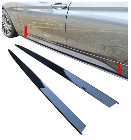 Performance look aanzet sideskirts glanzend zwart passend voor BMW 3 serie F30 en F31 performance look aanzet - Image 2