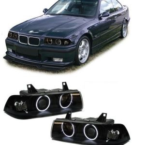 Angel eyes koplampen CCFL passend voor BMW 3 serie E36 coupe en cabrio