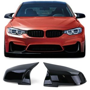 Spiegelkappen glanzend zwart evo look passend voor BMW F20 F21 F22 F23 F30 F31 F32 F33 F34 F36 F87