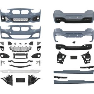 AN Premium sportlook pakket passend voor BMW 1 serie F21 LCI model 2015 - 2019 uitlaat links