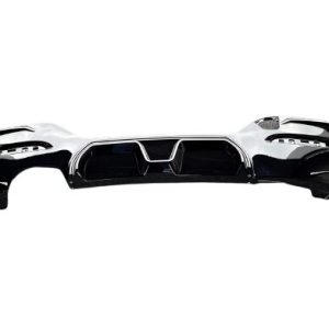 CS look diffuser glanzend zwart uitlaat dubbel links passend voor BMW 1 serie F20 LCI en F21 LCI