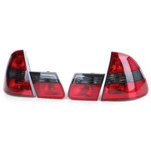 Achterlichten passend voor BMW 3 serie E46 touring rood / smoke design
