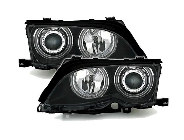 CCFL Angel Eyes koplampen passend voor BMW 3 serie E46 sedan en touring facelift model 2001 - 2005