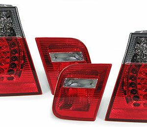 LED achterlichten rood / smoke BMW 3 serie E46 sedan model 1998 - 2001