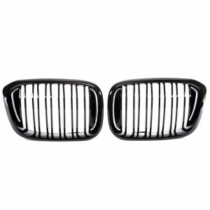 Grillen dubbelspijls glanzend zwart passend voor BMW X3 G01 en X4 G02