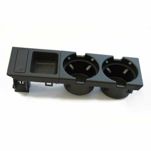 Bekerhouder en muntenhouder zwart passend voor BMW 3 serie E46