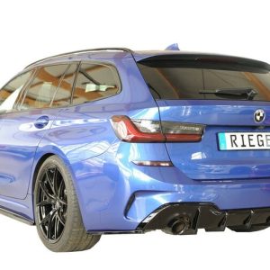 Rieger diffuser BMW 3 serie G20 en G21 model 2019 - 2022  passend voor modellen met trekhaak