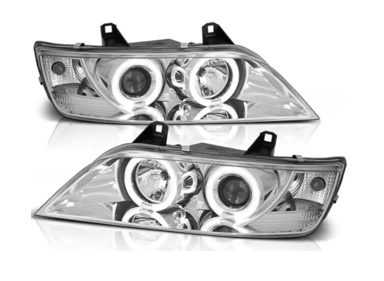 Angel eyes koplampen chroom passend voor BMW Z3